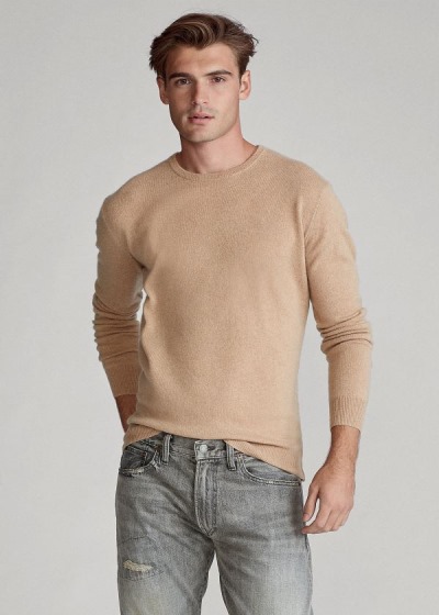 Polo Ralph Lauren Washable Cashmere Striktrøje Herre Danmark (TNQLA8472)